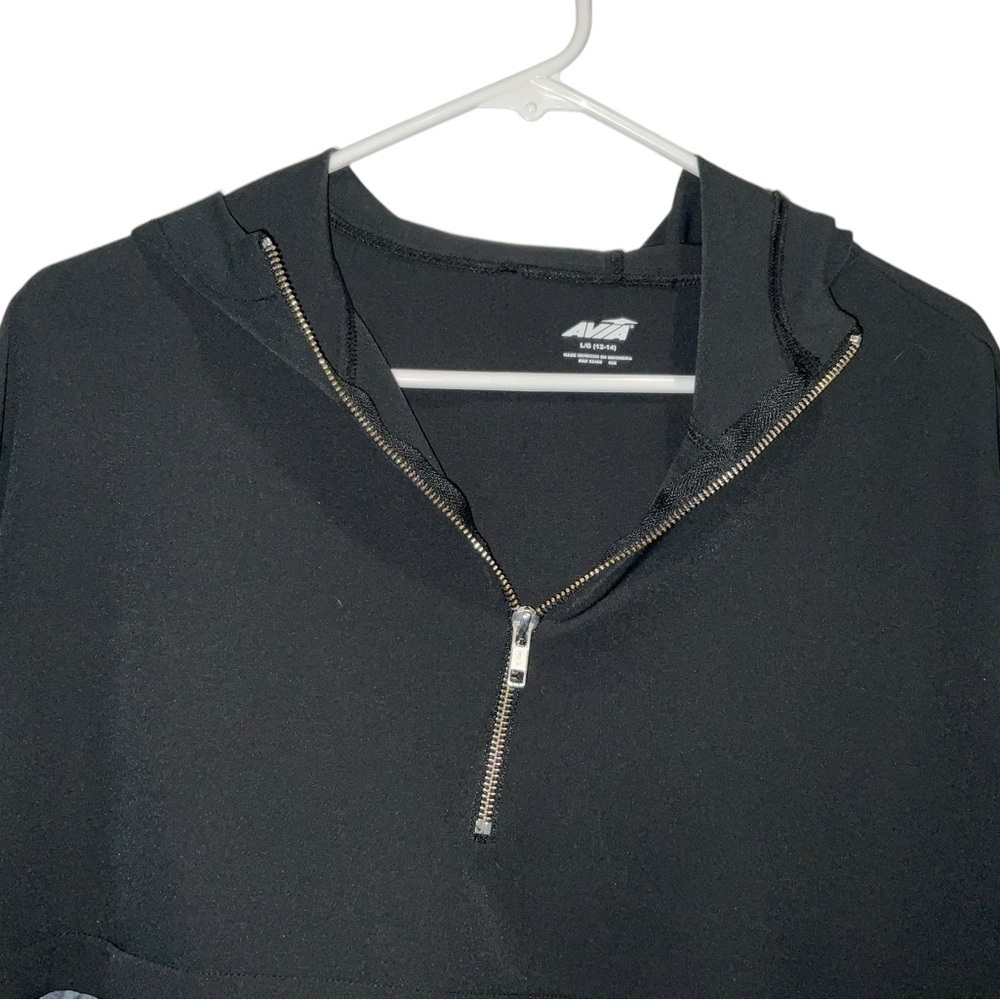 AVIA Colorblock Snake Print Quarter-Zip Hoodie Jacket | Size L - Picture 2 of 4